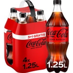 refresco de cola sin azúcar pack 4 botellas 1,250 l