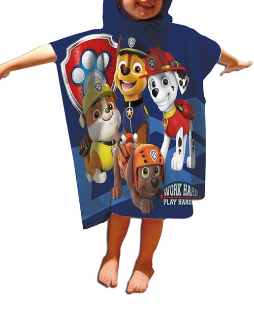 Poncho de playa infantil