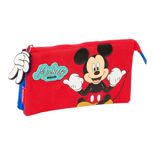 Portatodo triple Mickey Clubhouse Safta azul.