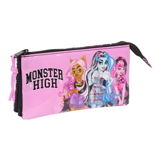 Portatodo triple Monster High Safta multicolor.