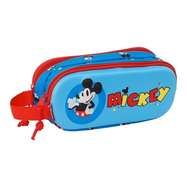 Portatodo doble 3D Mickey Clubhouse Safta azul.
