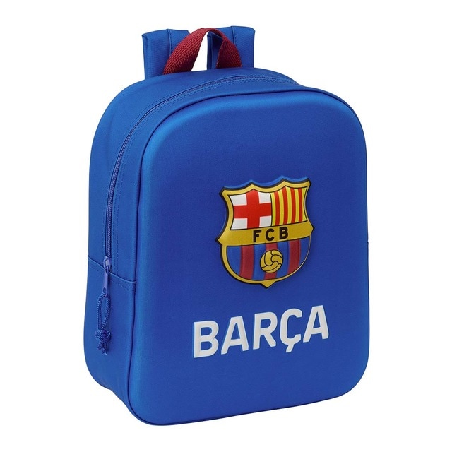 Mochila guarderia 3D F.C. Barcelona azul marino.