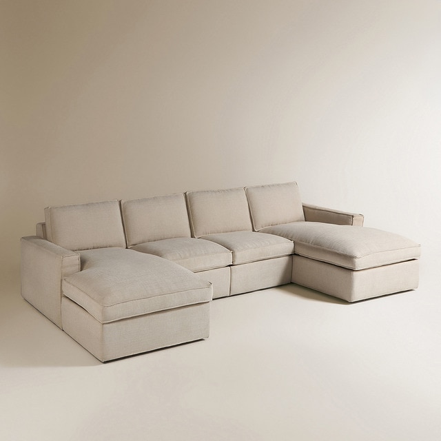 Sofá rinconera de 5 plazas con 2 chaiselongue Alice