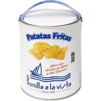 BONILLA A LA VISTA crisps with olive oil and sea salt tin 275 g