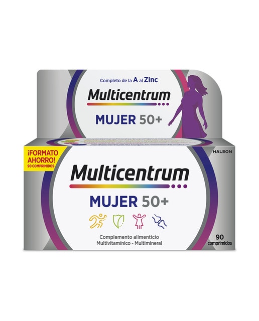 90 Comprimidos Mujer 50+ Multicentrum