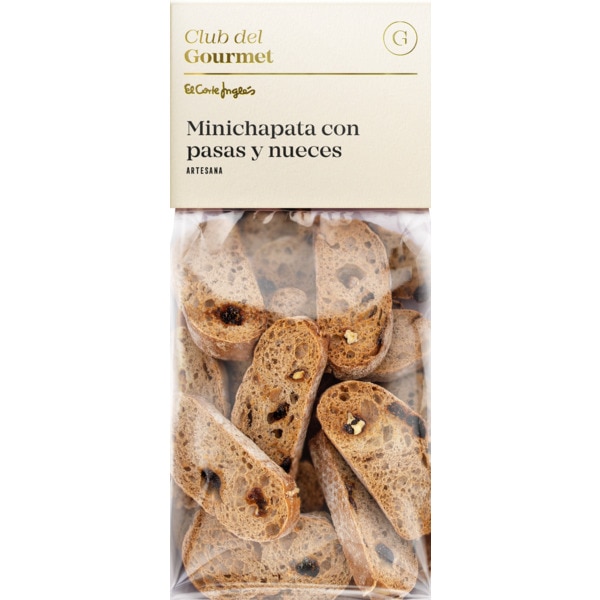 Mini Chapatas com Passas e Nozes embalagem 120 g
