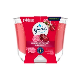 Glade Vela Longa Duração Cherry & Peony embalagem 204 g