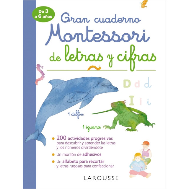 Gran cuaderno Montessori de letras y cifras (Tapa blanda)