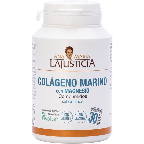 Marine collagen with magnesium, lemon flavour, gluten-free can 180 tablets