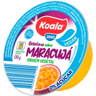 Koala Gelatina Vegetal de Maracujá 0% Açúcar embalagem 130 g