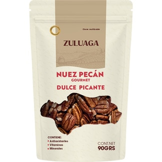 ZULUAGA nuez pecán gourmet dulce picante envase 90 g