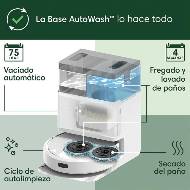 Thumbnail 6 de iRobot Roomba® Plus 405 Combo Aspirador y Friegasuelos 🧹