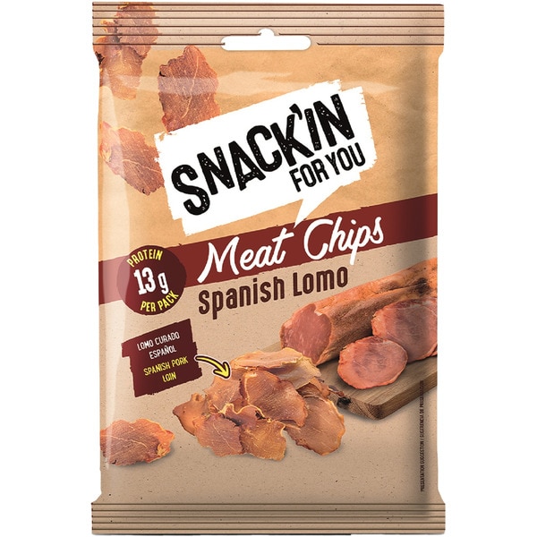 Snack'in Chips knusprige luftgetrocknete Lende Behälter 20 g