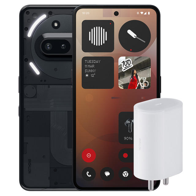 Nothing - NOTHING Phone (3a) 8 GB + 128 GB móvil libre con cargador de 45W.