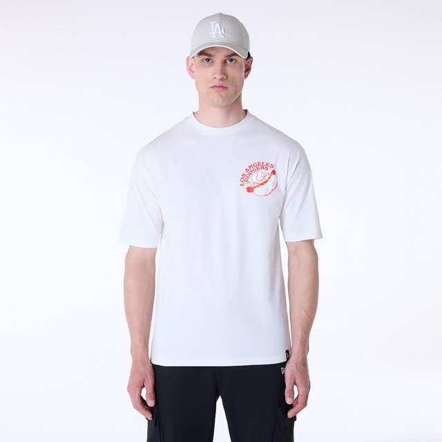 Camiseta Oversized  La Dodgers Mlb Food Graphic New Era