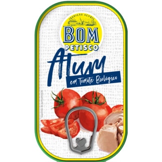 Bom Petisco Atum em Tomate Biológico lata 120 g