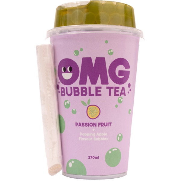 Bubble Tea Topping Maçã e Maracujá embalagem 27 cl
