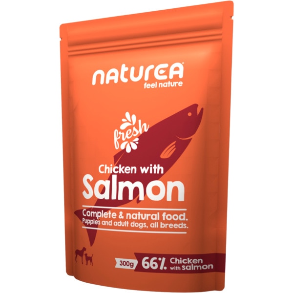 Alimento Húmido para Cão Frango e Salmão embalagem 300 g