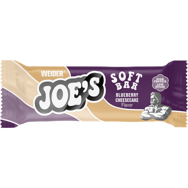 Joey's Soft barrita de proteínas sabor a tarta de queso y arándanos unidad 50 g