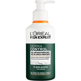 L'OREAL MEN EXPERT Derma Control purifying cleansing gel for acne-prone greasy skin doser 260 ml