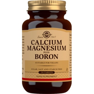 Solgar Calcium Magnesium Boron embalagem 250 cápsulas