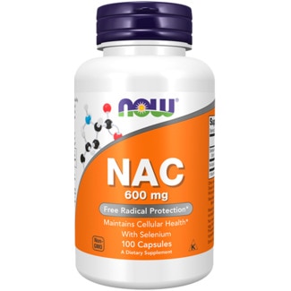 Now Nac-Acetyl Cysteine embalagem 100 cápsulas