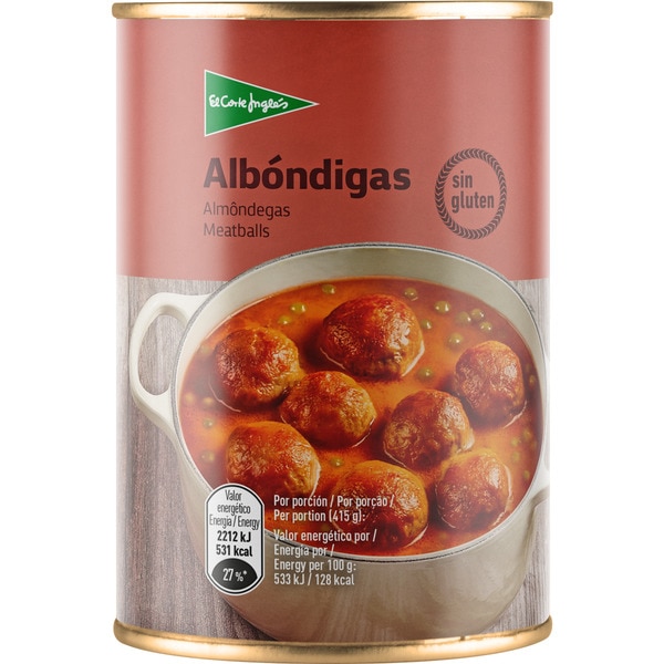 albóndigas sin gluten lata 415 g