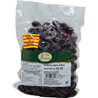 Aceitunas negras enteras de Aragón EL TIO PALANCAS