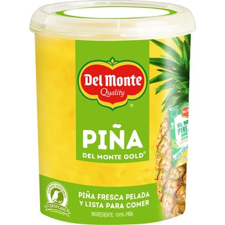 Piña gold fresca pelada en rodajas lista para comer peso aproximado DEL MONTE