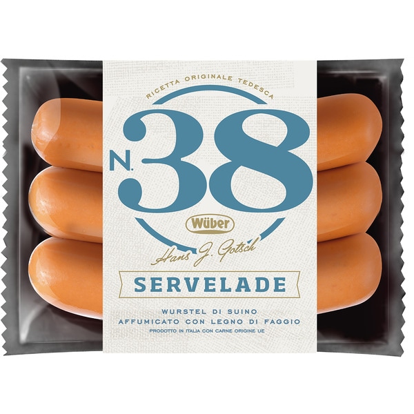 N38 Servelade sausages 3-pack packet 240 g