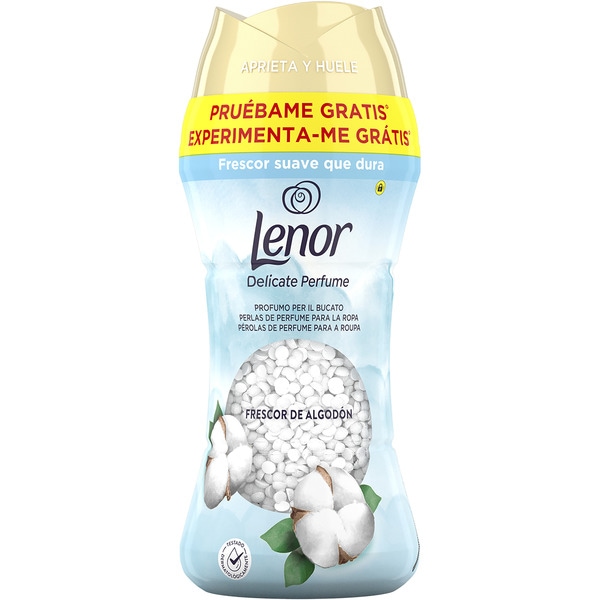Sensitive perlas para la lavadora perfumadas aroma frescor de algodón bote 16 dosis