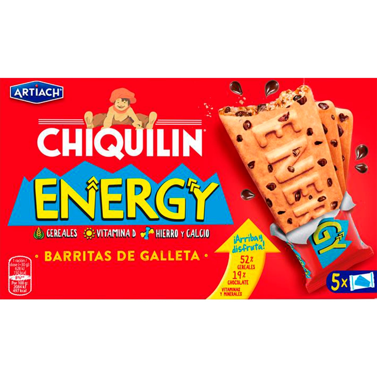 Bolachas Chiquilin Energy embalagem | 150 g
