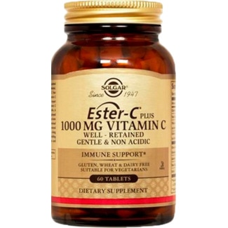 Solgar Ester C Plus 1000mg Vitamina embalagem 60