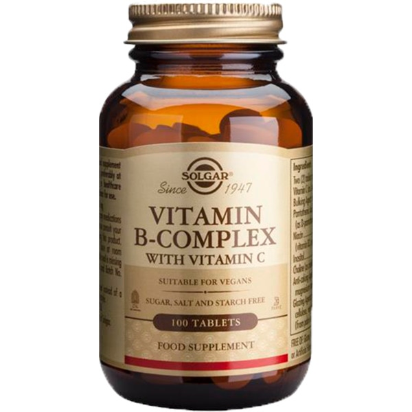 Vitamina B Complex+Vitamina C Complex embalagem 100 comprimidos