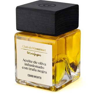 CLUB DEL GOURMET condimento de aceite de oliva virgen extra infusionado con trufa negra botella 100 ml