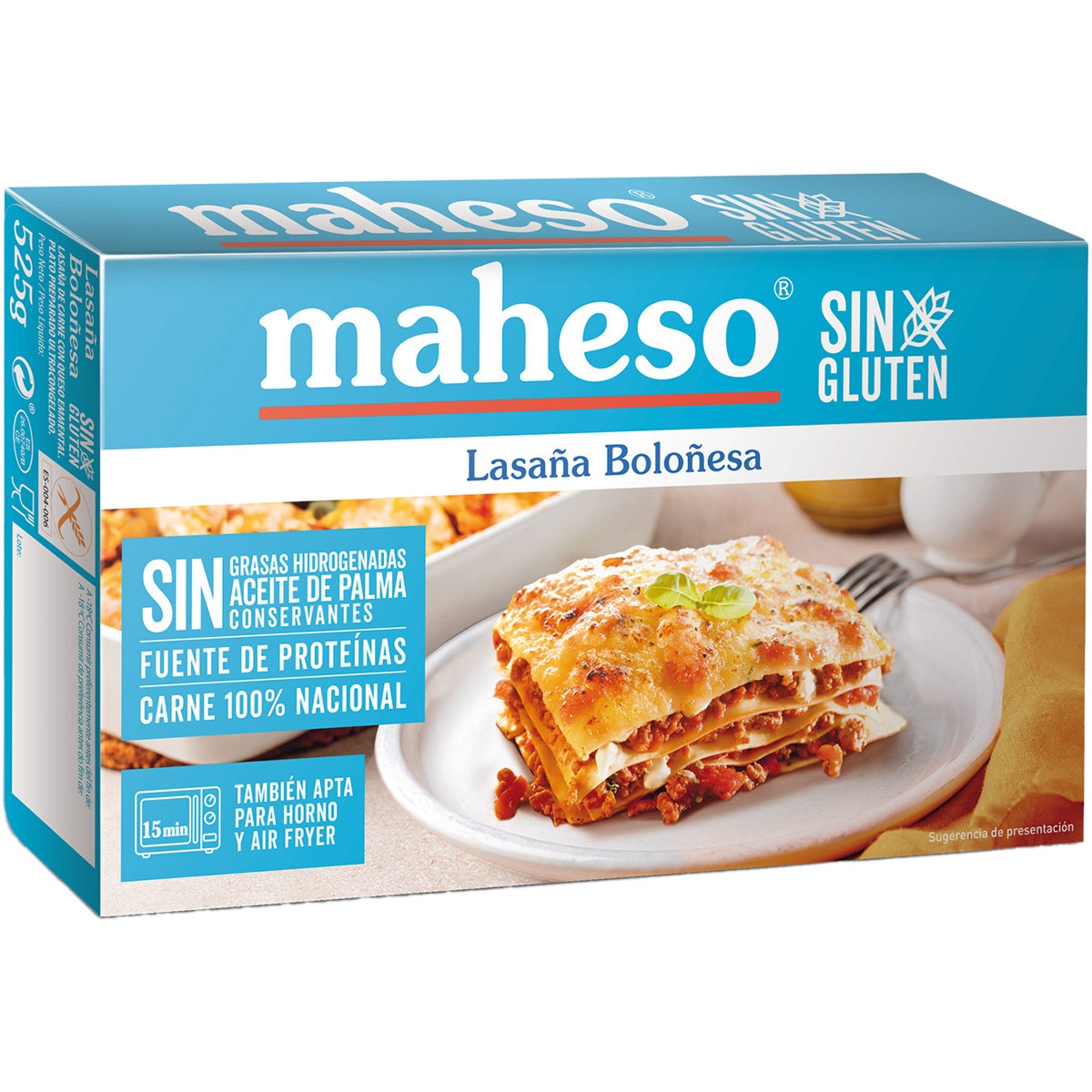 lasaña boloñesa sin gluten 2 raciones