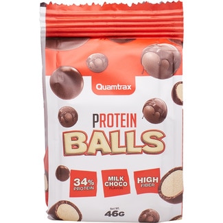 QUAMTRAX snack proteico con chocolate envase 46 g