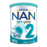 2 Optipro premium powdered follow-on formula baby milk ages 6+ months can 800 g and with no palm oil