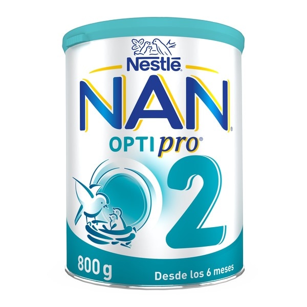 2 Optipro premium powdered follow-on formula baby milk ages 6+ months can 800 g and with no palm oil