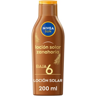 NIVEA SUN intense tanning sun lotion carotene SPF-6 flask 200 ml water resistant