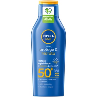 NIVEA SUN Protege & Hidrata leche solar SPF-50+ frasco 400 ml resistente al agua