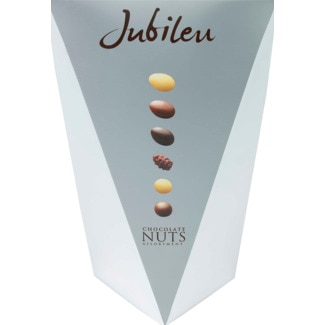Jubileu Frutos Secos Cobertos de Chocolate embalagem 180 g