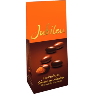 Jubileu Amêndoas Cobertas com Chocolate embalagem 150 g