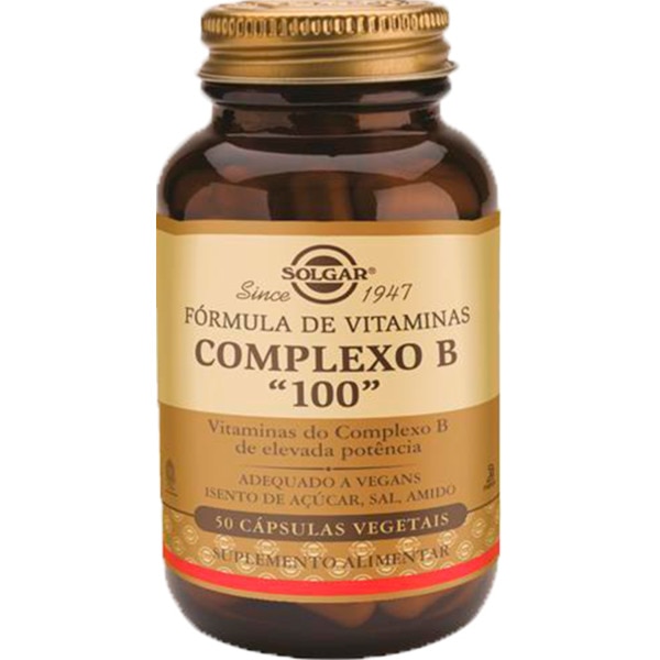 Vitaminas Complex B 100 frasco 50 cápsulas