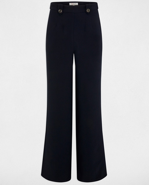 Pantalón pernera ancha de mujer.