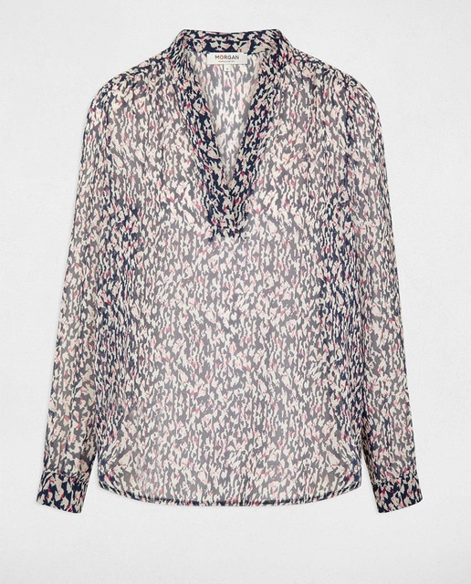 Blusa manga 3/4 estampada de mujer.