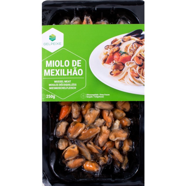 Miolo de Mexilhão embalagem 250 g