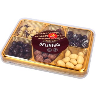 Vieira Amêndoas Cobertas com Chocolate Belinhas embalagem 400 g