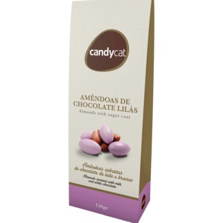 Regina Amêndoas de Chocolate Lilás embalagem 150 g