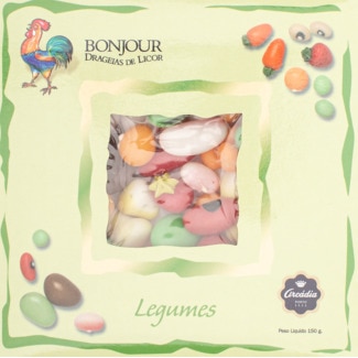 Bonjour Drageias de Licor em Forma de Legumes embalagem 150 g